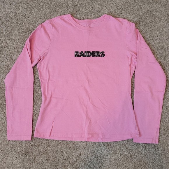 Ladies NFL Raiders pink long sleeve tee - Picture 1 of 4
